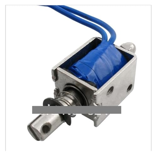QMIQXIWS DC 12V 300mA 0.04Kg Force 7mm Stroke Open Frame Push Type Solenoid Electromagnet Retail JF-0520B QMIQXIWS DC 12V 300mA 0.04Kg Force 7mm Stroke Open Frame Push Type Solenoid Electromagnet Retail JF-0520B von QMIQXIWS