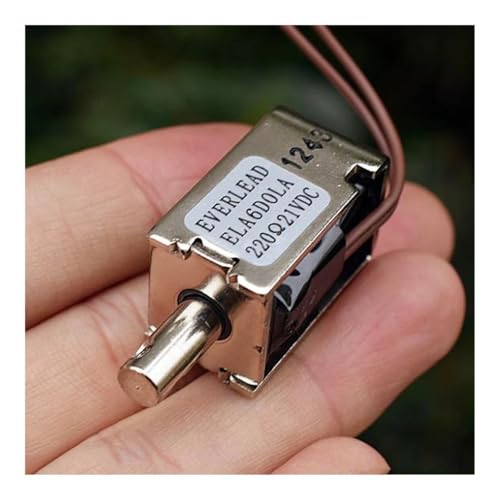 QMIQXIWS DC 18V-24V 21V DC Solenoid Electromagnet Pull Type Direct Acting Magnet Stroke 16mm for Intelligent Door Lock QMIQXIWS DC 18V-24V 21V DC Solenoid Electromagnet Pull Type Direct Acting Magnet Stroke 16mm for Intelligent Door Lock von QMIQXIWS
