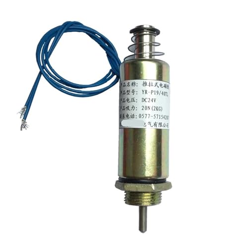 QMIQXIWS HR-P19/40L Round Tube Pull Electromagnet Stroke 10MM Suction 2 kg DC Impact Electromagnet von QMIQXIWS