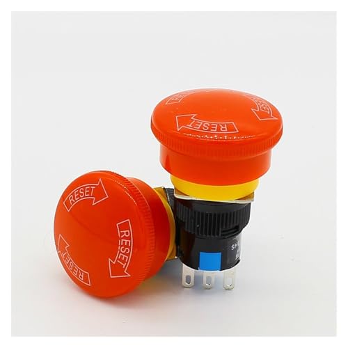 Waterproof 16mm Mushroom emergency stop e-stop switch 3 pins NO+NC Weather Pack push button switch Waterproof 16mm Mushroom emergency stop e-stop switch 3 pins NO+NC Weather Pack push button switch von QMIQXIWS