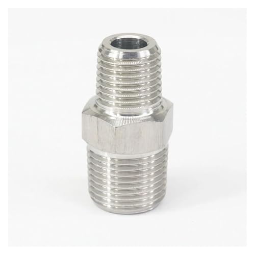 QMKADFQXF 1/4" BSPT Male to 3/8" BSPT Male Threaded 304 Stainless Steel Pipe Fitting Connector Adapter 250bar QMKADFQXF 1/4" BSPT Male to 3/8" BSPT Male Threaded 304 Stainless Steel Pipe Fitting Connector Adapter 250bar von QMKADFQXF
