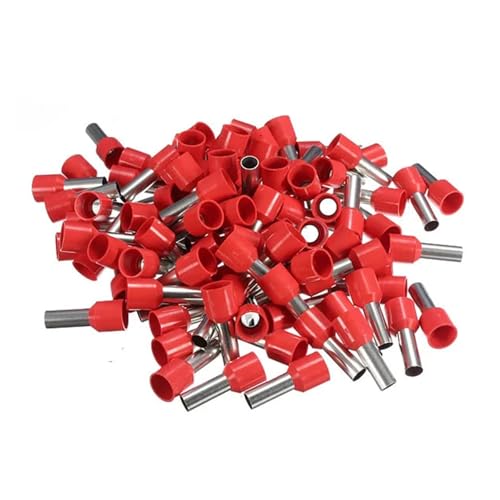 QMKADFQXF 100Pcs Red Wire Copper Crimp Connector Insulated Pin Cord End Terminal AWG8 Pin End Terminals QMKADFQXF 100Pcs Red Wire Copper Crimp Connector Insulated Pin Cord End Terminal AWG8 Pin End Terminals von QMKADFQXF