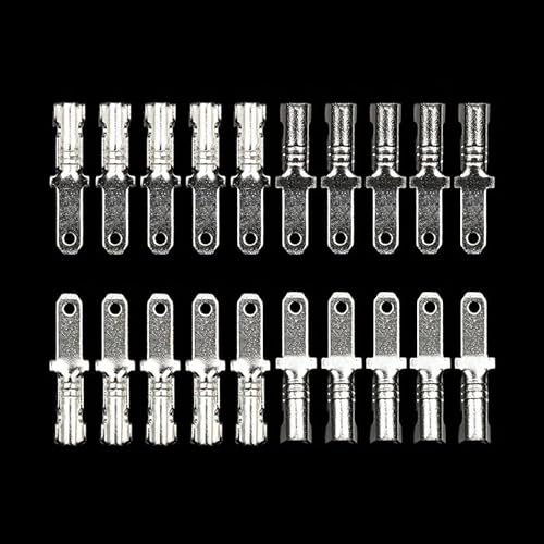 QMKADFQXF 100Pcs Wire Connectors Silver 2.8MM Insulated Crimp Terminal Connectors Spade Terminal Connector Set QMKADFQXF 100Pcs Wire Connectors Silver 2.8MM Insulated Crimp Terminal Connectors Spade Terminal Connector Set von QMKADFQXF