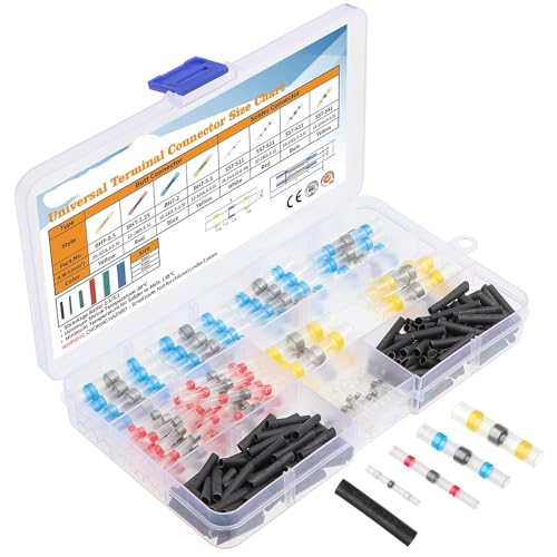 QMKADFQXF 100pcs Heat Shrink Butt Wire Connectors Terminals Waterproof Solder Seal Sleeve Tube Wire Cable Splice Terminal QMKADFQXF 100pcs Heat Shrink Butt Wire Connectors Terminals Waterproof Solder Seal Sleeve Tube Wire Cable Splice Terminal von QMKADFQXF