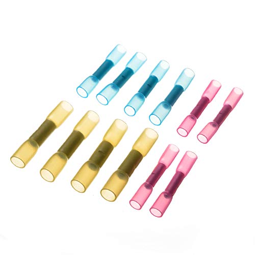 QMKADFQXF 100pcs Heat Shrink Connectors Insulated Terminal Butt Electrical Cable Wire Connector Waterproof Crimp Terminal 10-22 AWG Kit QMKADFQXF 100pcs Heat Shrink Connectors Insulated Terminal Butt Electrical Cable Wire Connector Waterproof Crimp Terminal 10-22 AWG Kit von QMKADFQXF