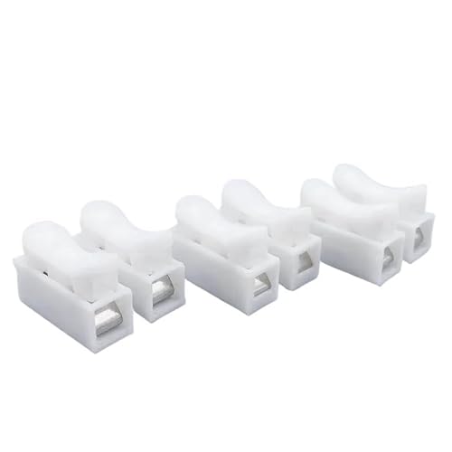 QMKADFQXF 10pcs/Lot CH-2 2p G7 Spring Wire Quick Connector Splice with No Welding No Screws Cable Clamp Terminal 2 Way Easy Fit Led Strip QMKADFQXF 10pcs/Lot CH-2 2p G7 Spring Wire Quick Connector Splice with No Welding No Screws Cable Clamp Terminal 2 Way Easy Fit Led Strip von QMKADFQXF