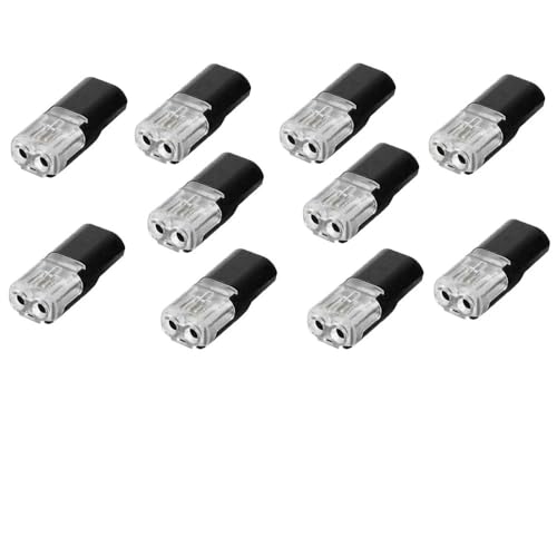 QMKADFQXF 10pcs 2pin Pluggable Wire Connector Quick Splice Electrical Cable Crimp Terminals for Wires Wiring 22-20AWG LED Car Connectors QMKADFQXF 10pcs 2pin Pluggable Wire Connector Quick Splice Electrical Cable Crimp Terminals for Wires Wiring 22-20AWG LED Car Connectors von QMKADFQXF