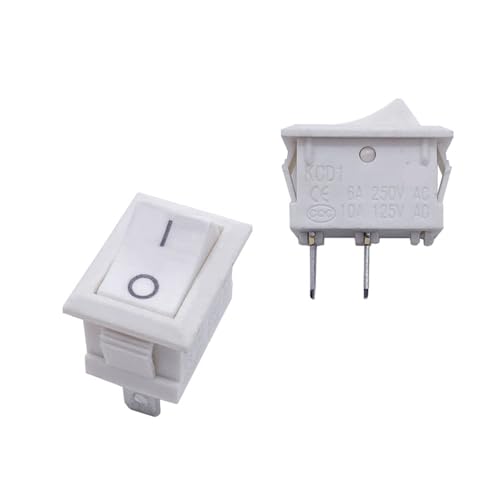 QMKADFQXF 200pcs White 15 * 21mm Rocker Switch 2 Pins Two Positions KCD-101 Push Button Press Boat QMKADFQXF 200pcs White 15 * 21mm Rocker Switch 2 Pins Two Positions KCD-101 Push Button Press Boat von QMKADFQXF