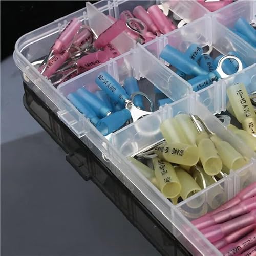 QMKADFQXF 240pcs 10-22AWG Heat Shrink Crimp Terminals Kit Insulated Butt Wire Connector Electrical Cable Male Female Terminals Set von QMKADFQXF