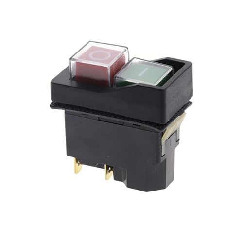 QMKADFQXF 250V 16A Magnetic On Off Switch KLD28 4 Pin Start Stop Magnetic On Off Switch for Workshop Machines 54 * 30 * 55mm QMKADFQXF 250V 16A Magnetic On Off Switch KLD28 4 Pin Start Stop Magnetic On Off Switch for Workshop Machines 54 * 30 * 55mm von QMKADFQXF