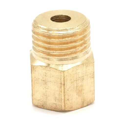 QMKADFQXF 2PC Brass Reducer Hex Head M10x1mm Female to 1/4" BSP Male Thread Reducing Bush Adapter Fitting for Pressure Gauge QMKADFQXF 2PC Brass Reducer Hex Head M10x1mm Female to 1/4" BSP Male Thread Reducing Bush Adapter Fitting for Pressure Gauge von QMKADFQXF