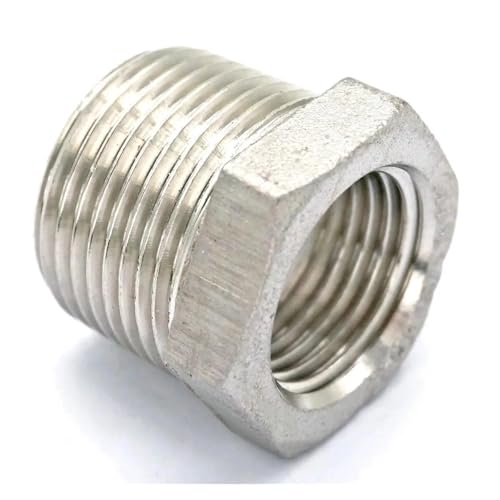 QMKADFQXF 3/4" BSP Male to 3/8" BSP Female 304 Stainless Steel Reducer Reducing Bush Adapter Fitting QMKADFQXF 3/4" BSP Male to 3/8" BSP Female 304 Stainless Steel Reducer Reducing Bush Adapter Fitting von QMKADFQXF