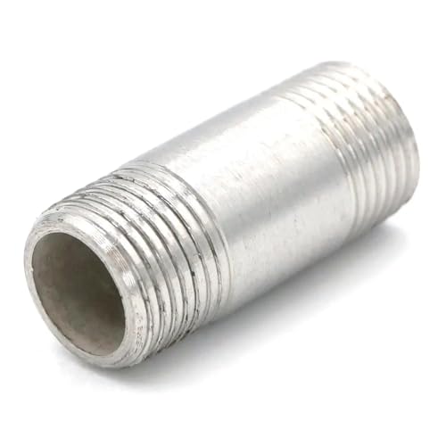 QMKADFQXF 3/8" BSP Equal Male Threaded 304 Stainless Steel Straight Pipe Fitting Connector Adapter QMKADFQXF 3/8" BSP Equal Male Threaded 304 Stainless Steel Straight Pipe Fitting Connector Adapter von QMKADFQXF