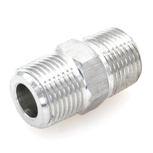 QMKADFQXF 3/8" BSPT Male to 3/8" BSPT Male Threaded 304 Stainless Steel Pipe Fitting Connector Adapter 250bar QMKADFQXF 3/8" BSPT Male to 3/8" BSPT Male Threaded 304 Stainless Steel Pipe Fitting Connector Adapter 250bar von QMKADFQXF