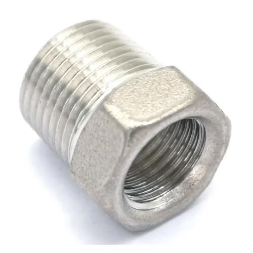 QMKADFQXF 304 Stainless Steel Reducer 3/8" BSP Male Thread to 1/4" BSP Female Thread Reducing Bush Adapter Fitting Gas Air Water Fuel QMKADFQXF 304 Stainless Steel Reducer 3/8" BSP Male Thread to 1/4" BSP Female Thread Reducing Bush Adapter Fitting Gas Air Water Fuel von QMKADFQXF