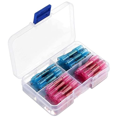 QMKADFQXF 50PCS Heat Shrink Butt Connectors Waterproof Electrical Wire Connectors Insulated Crimp Connectors Splice 18-22 AWG 16-14 AWG QMKADFQXF 50PCS Heat Shrink Butt Connectors Waterproof Electrical Wire Connectors Insulated Crimp Connectors Splice 18-22 AWG 16-14 AWG von QMKADFQXF