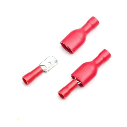 QMKADFQXF 50Pcs Female Male Spade Insulated Electrical Crimp Terminal Connector Set Wire Connector Terminal Blocks Wiring Accessories QMKADFQXF 50Pcs Female Male Spade Insulated Electrical Crimp Terminal Connector Set Wire Connector Terminal Blocks Wiring Accessories von QMKADFQXF
