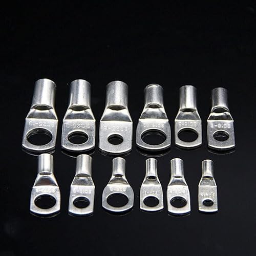 QMKADFQXF 70PCS Ring Terminal Cable Shoes Lugs Tinned Copper Lug Wire Eye Connectors Terminal Blocks Terminals Lugs Wire Copper Kit QMKADFQXF 70PCS Ring Terminal Cable Shoes Lugs Tinned Copper Lug Wire Eye Connectors Terminal Blocks Terminals Lugs Wire Copper Kit von QMKADFQXF