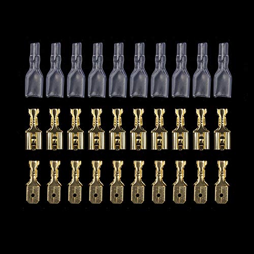QMKADFQXF 760PCS/190 Pair 2.8/4.8/6.3mm Crimp Terminals Female&Male Spade Wire Connectors Set with Insulating Sleeves 0.5mm2-1.5mm2 QMKADFQXF 760PCS/190 Pair 2.8/4.8/6.3mm Crimp Terminals Female&Male Spade Wire Connectors Set with Insulating Sleeves 0.5mm2-1.5mm2 von QMKADFQXF