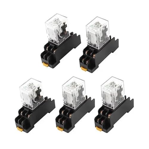 QMKADFQXF DC 12V Coil DPDT 8 Pin Green LED Power Relay 5 Pcs w Base Socket QMKADFQXF DC 12V Coil DPDT 8 Pin Green LED Power Relay 5 Pcs w Base Socket von QMKADFQXF