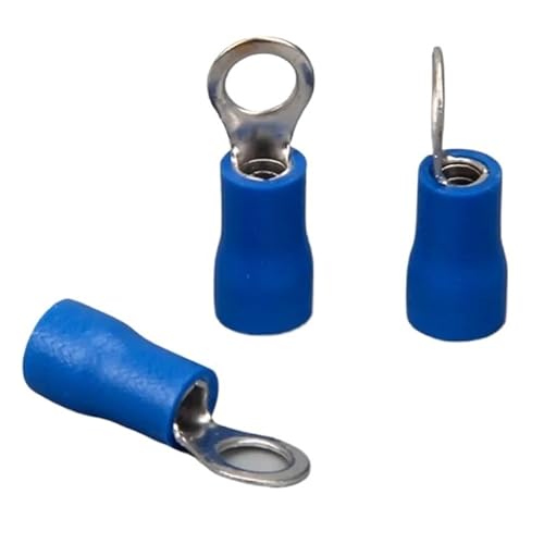 QMKADFQXF RV2-6 Blue Ring Insulated terminal Cable Wire Connector 100PCS/Pack Suit 1.5-2.5mm Electrical Crimp Terminal RV2.5-6 RV QMKADFQXF RV2-6 Blue Ring Insulated terminal Cable Wire Connector 100PCS/Pack Suit 1.5-2.5mm Electrical Crimp Terminal RV2.5-6 RV von QMKADFQXF