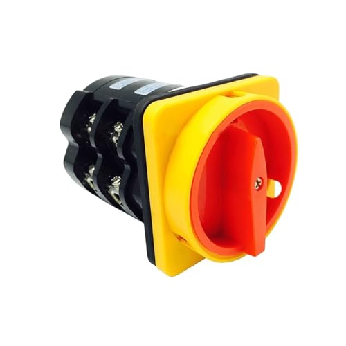 QMKADFQXF Rotary Switch Knob 2 Position 0-1 660V 60A 2 Poles 4 Terminals Padlock Changeover Cam Main Power Cut Off Switch HZ12-60/04 QMKADFQXF Rotary Switch Knob 2 Position 0-1 660V 60A 2 Poles 4 Terminals Padlock Changeover Cam Main Power Cut Off Switch HZ12-60/04 von QMKADFQXF