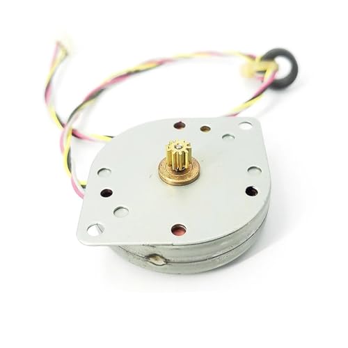 QMKADFQXF S44M100S17 DC 12V Ultra-Thin 44mm Round Stepper Electronic Starter 10 Teeth 2-Phase 4-Wire Stepping Electronic Starter for Precise Instrument von QMKADFQXF