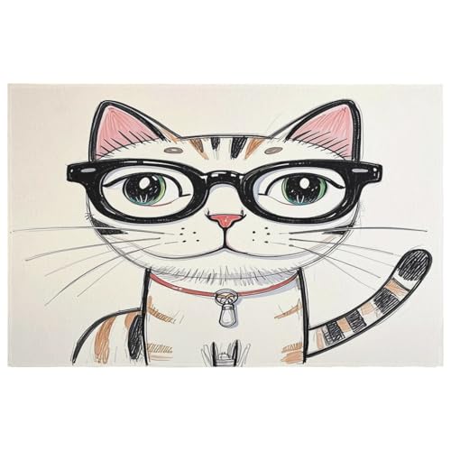Design Hipster-Teppich für den Eingangsbereich, waschbar, mit rutschfester Gummi-Unterseite, weich, schmutzabweisend, kleiner Teppich für Schlafzimmer, Badezimmer, Bodendekoration Design Hipster-Teppich für den Eingangsbereich, waschbar, mit rutschfester Gummi-Unterseite, weich, schmutzabweisend, kleiner Teppich für Schlafzimmer, Badezimmer, Bodendekoration von QMKFWT