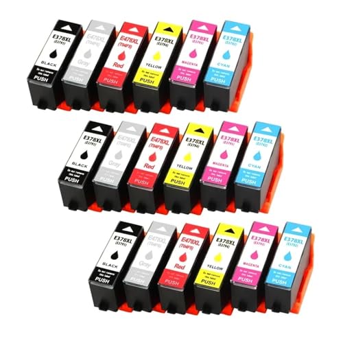 QMLQRGKF 1–3 Satz kompatible Tintenpatronen T378XL T478XL T378 T478 Kompatibel mit XP-15000 XP-8500 XP-8600 XP-8700 XP-8505 XP-8605 Drucker(T378XL T478 3SET) von QMLQRGKF