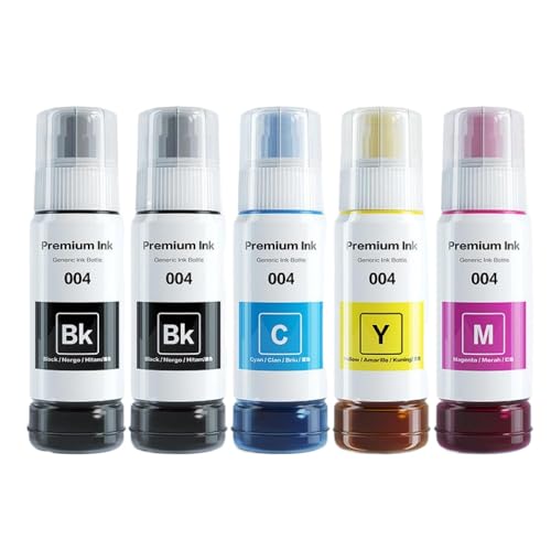 QMLQRGKF 1PCS 70 ml Nachfüllinte Kompatibel mit L3258 L3251 L3118 L3119 L1218 L1258 L3151 L3156 L5198 L4151 L4269 L6166666(1SET(5PC)) von QMLQRGKF