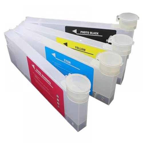 QMLQRGKF 220 ml Leere nachfüllbare Tintenpatrone mit Trichter Kompatibel mit Großformat-Öko-Solvent-Drucker, die mit Roland Mimaki Mutoh BN-20 kompatibel sind von QMLQRGKF