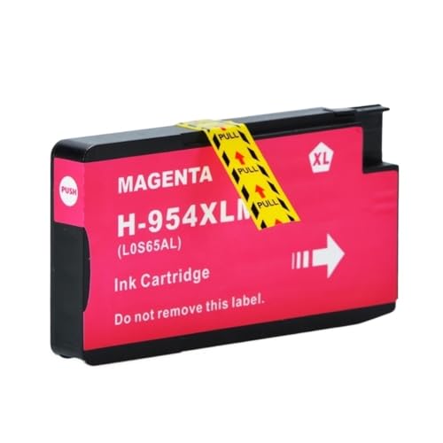 QMLQRGKF 954 954XL Tintenpatrone BK C M Y Kompatibel mit OfficeJet Pro 7740 8210 8710 8715 8716 8720 8725 8730 8740 Druckern(1PCS MAG) von QMLQRGKF