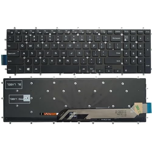 QMLQRGKF G3 G5 G7 Laptops kompatible Stromkabel und Zubehör Kompatibel mit 3590 3579 3593 5500 7588 7570 7580 7773 7587(ORIGINAL Backlit US) von QMLQRGKF