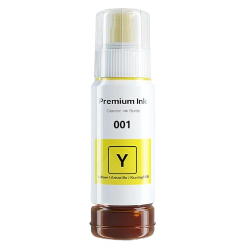 QMLQRGKF Kompatible 70 ml Nachfülltintenfarbe Kompatibel mit Drucker L3100 Serie L4000 Serie ET -Modelle 2700 3700 4700 5000 Serie(70ml Y) von QMLQRGKF