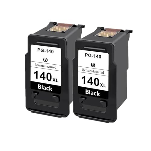 QMLQRGKF Kompatible Patronen Kompatibel mit PG140 CL141 Tinte Kompatibel mit MG2580 MG2400 MG2500 IP2880 MG3610 Drucker(2 Black) von QMLQRGKF