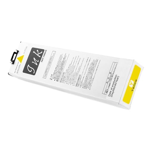 QMLQRGKF Kompatible Tintenpatronen S-7250 S-7251 S-7252 S-7253 S-7254 Kompatibel mit Riso Comcolor FW1230 FW2230 FW5230 FW5231 FW5000-Drucker(S-7253 Y 1PC) von QMLQRGKF