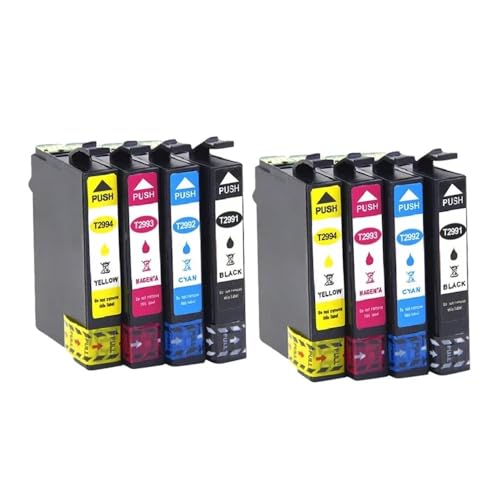 QMLQRGKF Kompatible Tintenpatronen-Set Kompatibel mit Modelle T2991 T2991XL T29XL, kompatibel mit XP235 XP247 XP245 XP332 XP335 XP342 XP345 XP435 XP432 XP445 XP442(T2991-2SET) von QMLQRGKF