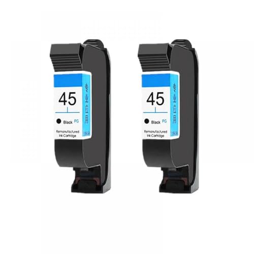 QMLQRGKF Kompatible Tintenpatronenersatz Kompatibel mit Drucker 45 Schwarz 51645 51645a Anpassungen 710C 870CXI 830C 880C 890C 895CXI 930C 950C(2 Black) von QMLQRGKF