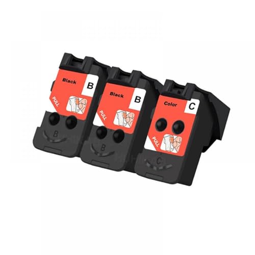 QMLQRGKF Kompatibler Druckkopf Kompatibel mit Drucker-Drucker-Ersatz Kompatibel mit QY6-8001 QY6-8017(2Black 1Color) von QMLQRGKF