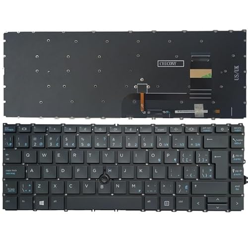 QMLQRGKF Laptop -Tastaturkompatibel mit 840 G7 G8 745 G7 - Keine Hintergrundbeleuchtung - mit Zeigeknochen - CF/IT/LA/NE(Canadian FRENCH-01) von QMLQRGKF