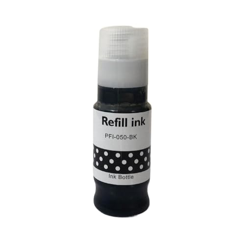 QMLQRGKF PFI050 PFI-050 PFI 050 70 ml Nachfüllinte Kompatibel mit ImagePrograf TC-20 TC-20M Tintenstrahldrucker kompatible Tintenlösung(K 1PC) von QMLQRGKF