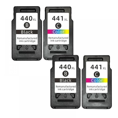 QMLQRGKF PG440 CL441 Kompatibler Tintenpatronenersatz Kompatibel mit Drucker der MX -Serie(2Black 2Color) von QMLQRGKF