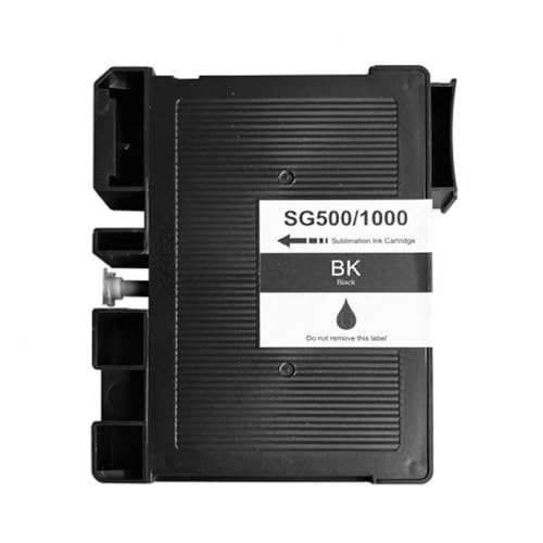 QMLQRGKF Sublimation Ink Patrone kompatibel mit Sawgrass SG500 SG1000 und SG500 SG1000 Beinhaltet Chip -Plug -and -Play(K 1PC) von QMLQRGKF