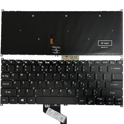 QMLQRGKF US-Laptop-Tastaturkompatibel mit 5 Modellen SF514-52 SF514-52T SF514-54 SF514-51 SF515-51 SF514-52T-59HY SF514-52T-590U Backlight(Black) von QMLQRGKF