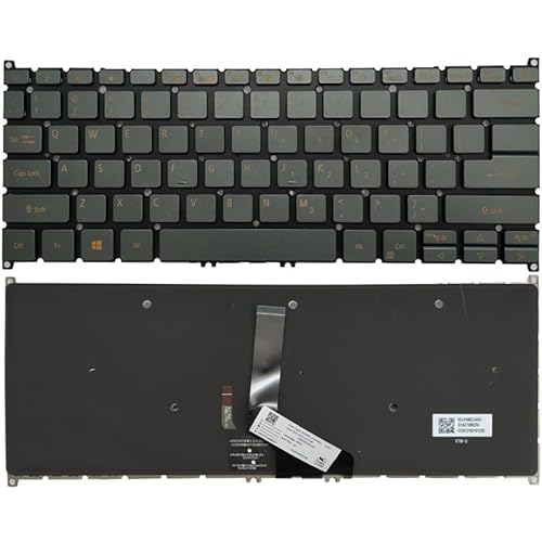QMLQRGKF US-Laptop-Tastaturkompatibel mit 5 Modellen SF514-52 SF514-52T SF514-54 SF514-51 SF515-51 SF514-52T-59HY SF514-52T-590U Backlight(Grey) von QMLQRGKF