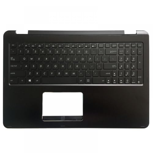 Schwarzer Back-Laptop-Tastatur mit Palmrest Upper Cover kompatibel mit Q553 Q553U Q553UB-Modelle 90NB0AZ1-R31US0 0KN0-SR3US13 STREIDE Schwarzer Back-Laptop-Tastatur mit Palmrest Upper Cover kompatibel mit Q553 Q553U Q553UB-Modelle 90NB0AZ1-R31US0 0KN0-SR3US13 STREIDE von QMLQRGKF