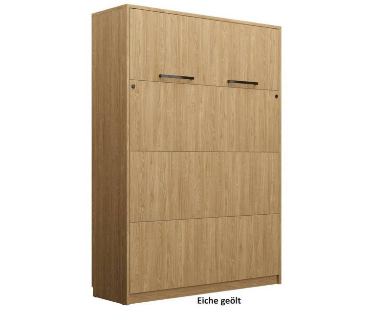 QMM TraumMöbel Schrankbett GN 120x200 mit LED und optionaler Schreibtisch-Funktion (Einzelstück, 1-St) von QMM TraumMöbel