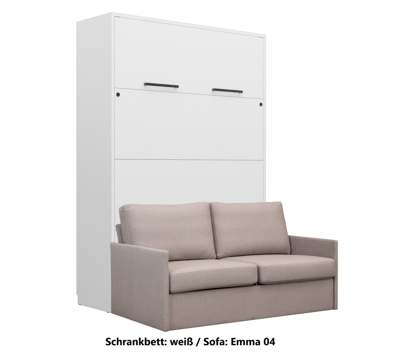 QMM TraumMöbel Schrankbett Wandbett GN 140x200 weiß mit LED & Sofa vertikal klappbar, mit LED-Beleuchtung mit Fernbedienung QMM TraumMöbel Schrankbett Wandbett GN 140x200 weiß mit LED & Sofa vertikal klappbar, mit LED-Beleuchtung mit Fernbedienung von QMM TraumMöbel