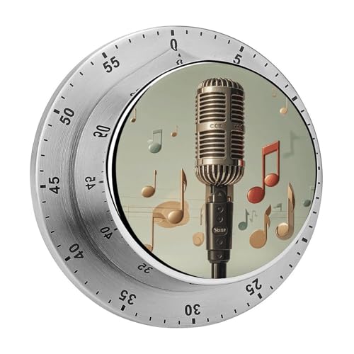 Mechanischer Küchentimer, 60-Minuten-Mikrofon mit Musiknote, Aufzieh-Timer, Koch-Timer, Uhr mit lautem Alarm, keine Batterien erforderlich, Countdown-Erinnerung, magnetisch, für Klassenzimmer Mechanischer Küchentimer, 60-Minuten-Mikrofon mit Musiknote, Aufzieh-Timer, Koch-Timer, Uhr mit lautem Alarm, keine Batterien erforderlich, Countdown-Erinnerung, magnetisch, für Klassenzimmer von QMNBTES