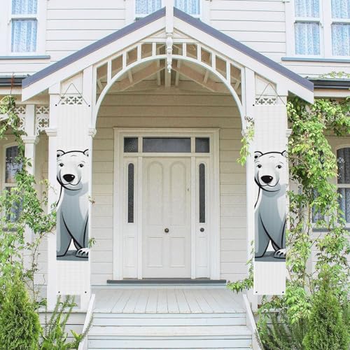 Veranda-Banner für Haustür Wandbehang Banner Haustürschild Frühling Willkommen Türbanner Eisbär Outdoor Hängende Flagge Saisonal Home Veranda Schild für Garten Party Dekor Veranda-Banner für Haustür Wandbehang Banner Haustürschild Frühling Willkommen Türbanner Eisbär Outdoor Hängende Flagge Saisonal Home Veranda Schild für Garten Party Dekor von QMNEHJ